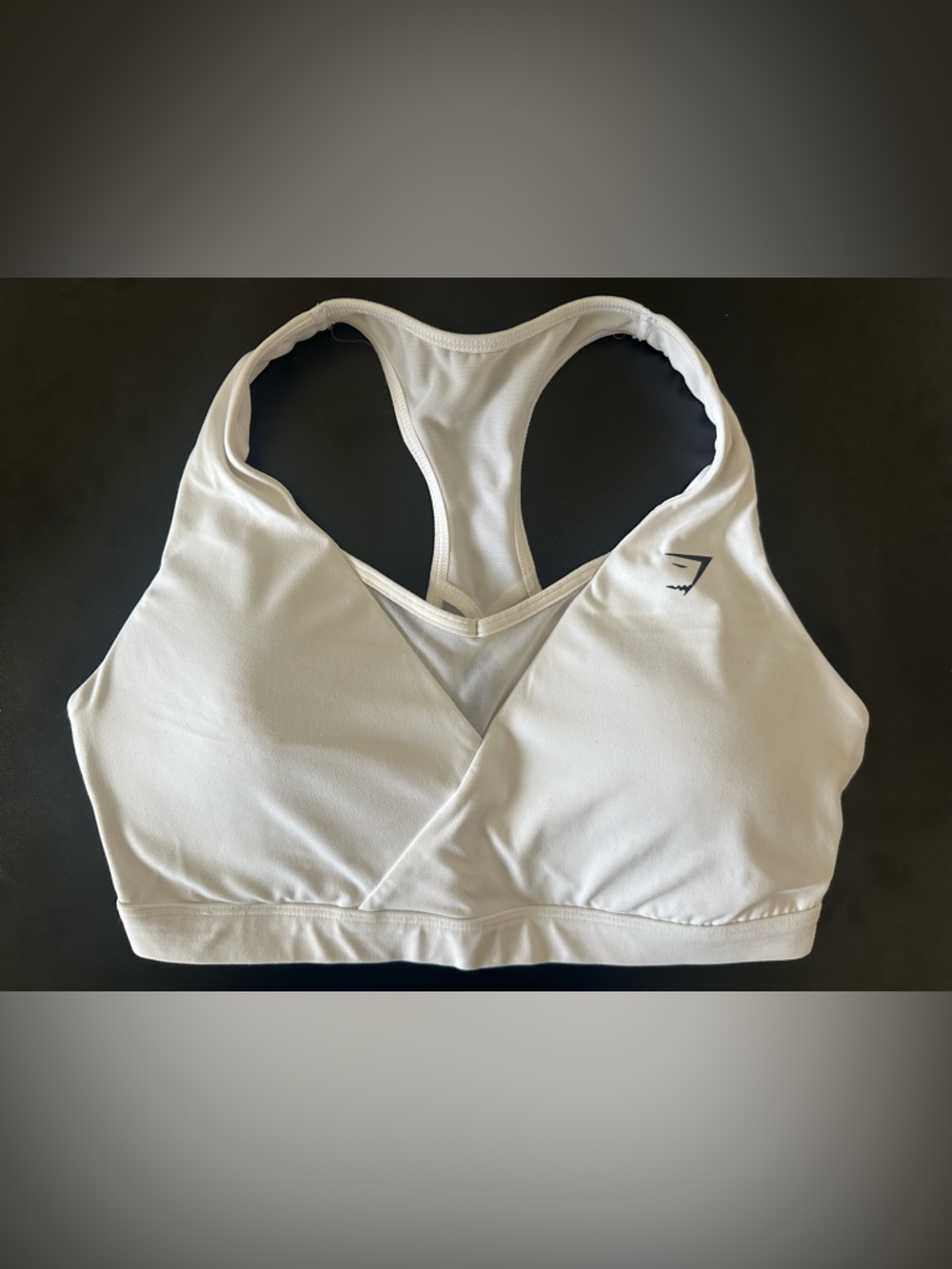 Gymshark - White Racerback Sports Bra